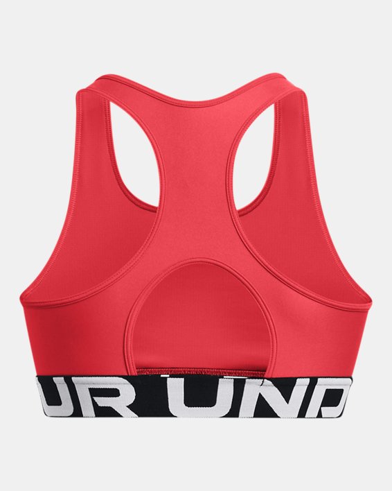 Brassière de sport HeatGear® Armour Mid Branded pour femme, Red, pdpMainDesktop image number 10